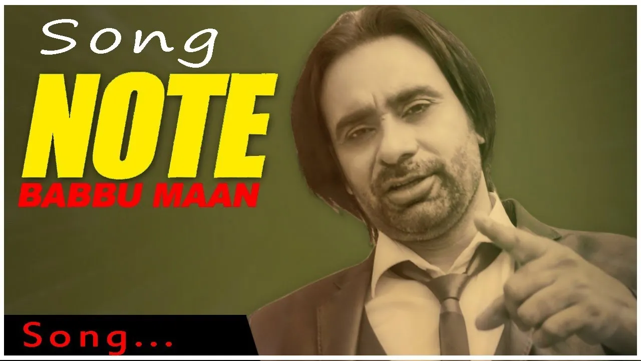  Note - Babbu Maan Poster